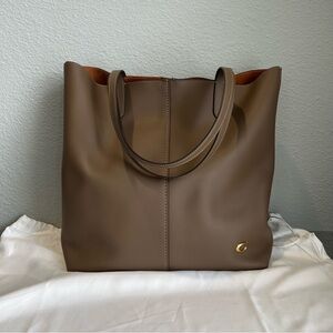 Coach North Tote in Dark Stone and Brass